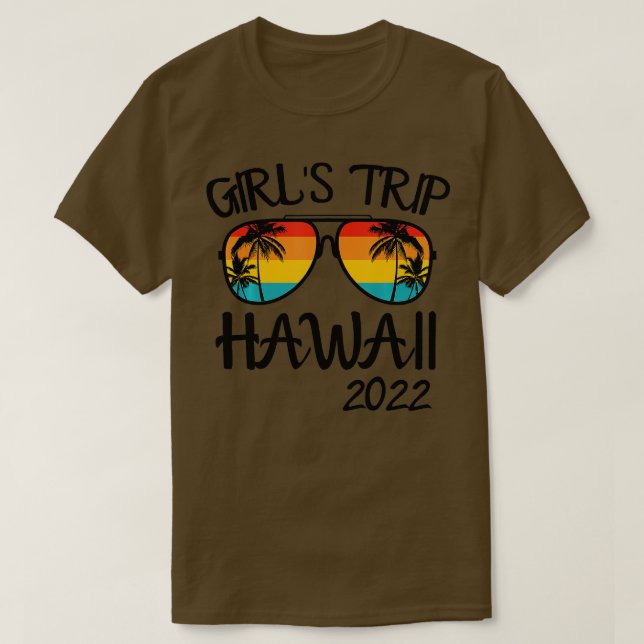 T-shirt Voyage de filles Hawaii 2022 Lunettes de soleil va (Design devant)