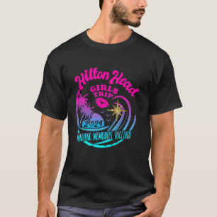 T-shirt Voyage de filles Hilton Head 2024 Week-end pour fe