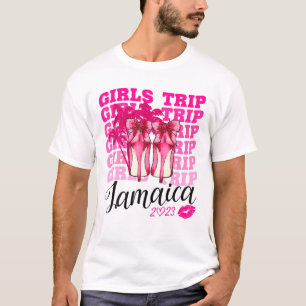 T-shirt Voyage De Filles Jamaïque 2023 Pour Le Week-End Fe