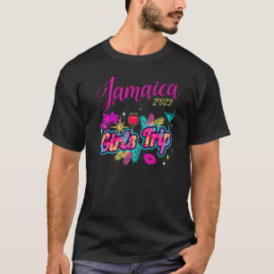 T-shirt Voyage De Filles Jamaïque 2023 Pour Le Week-End Fe