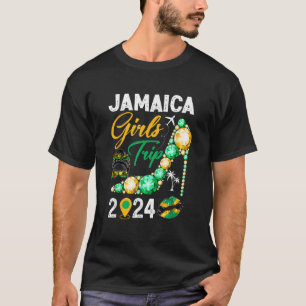 T-shirt Voyage de filles Jamaïque 2024 Week-end été vacanc