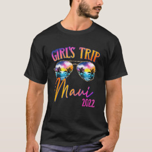 T-shirt Voyage de filles Maui Hawaii 2022 Lunettes de sole