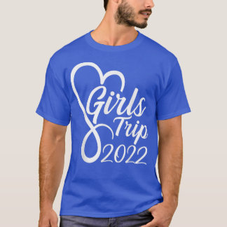 T-shirt Voyage de filles mignonnes 2022 Semaine de vacance