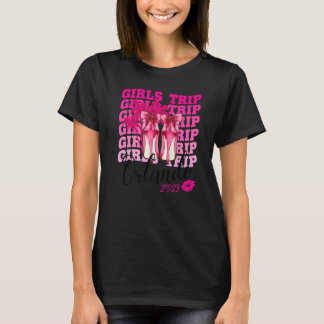 T-shirt Voyage de filles Orlando 2023 Week-end pour femmes