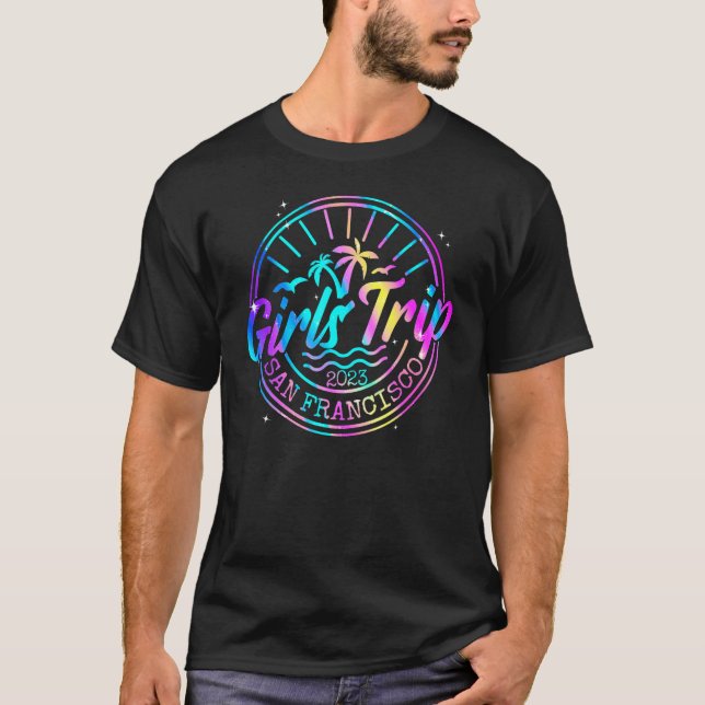 T-shirt Voyage de filles San Francisco 2023, Week-end femm (Devant)