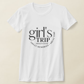 T-shirt Voyage de filles sur mesure Souvenirs inoubliables