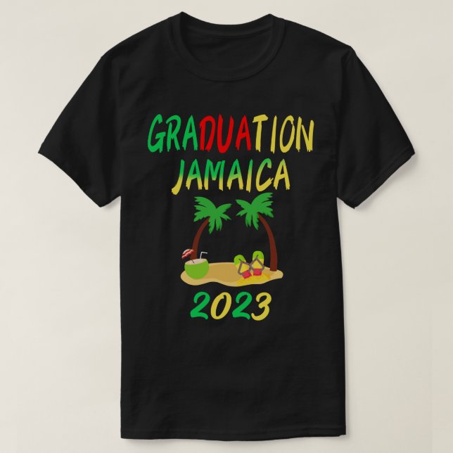 T-shirt Voyage de fin d'études Jamaïque 2023 Grab senior J (Design devant)