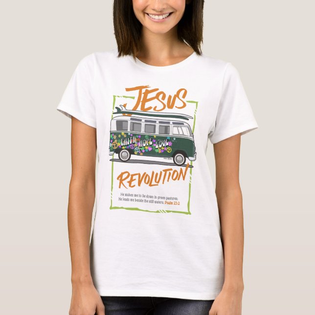 T-shirt Voyage de la révolution Jésus (Devant)