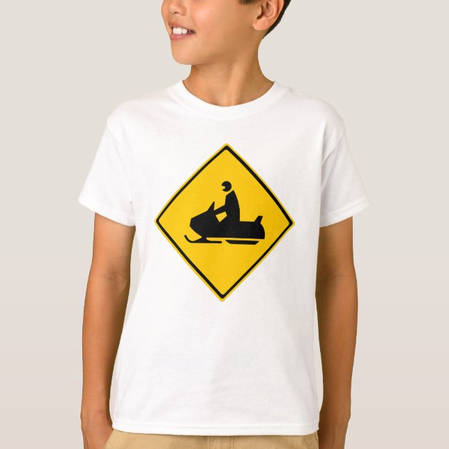 T-shirt Voyage de neige Signaler neige hiver (Devant)