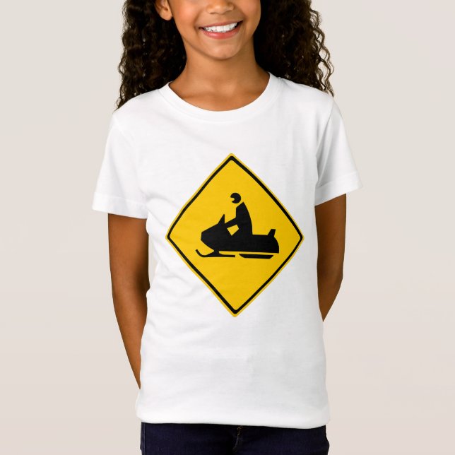 T-Shirt Voyage de neige Signaler neige hiver (Devant)