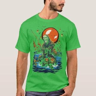 T-shirt Voyage de pêche Éffrayant Halloween pêcheur 2