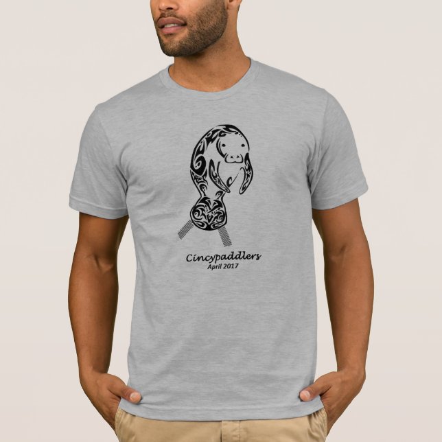 T-shirt Voyage de ressorts de lamantin de Cincypaddlers (Devant)