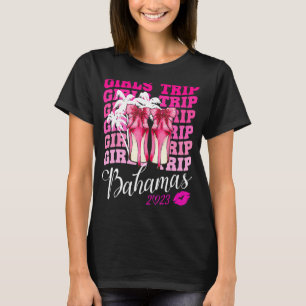 T-shirt Voyage Des Filles Bahamas 2023 Pour Le Week-End De