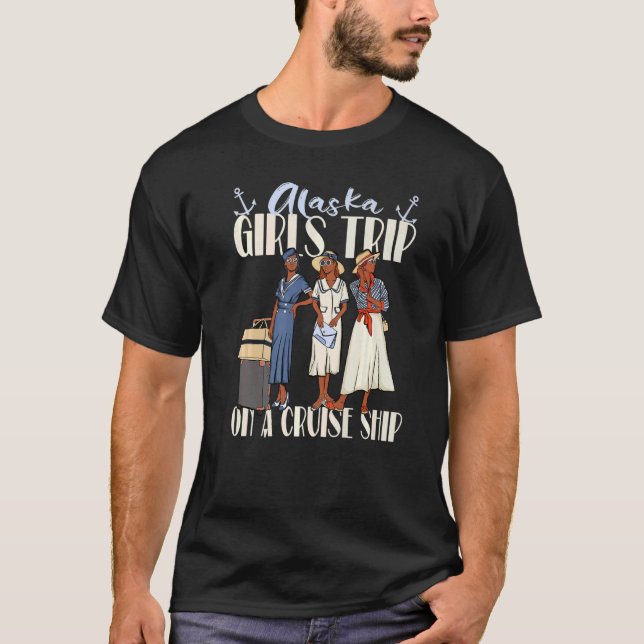 T-shirt Voyage Des Filles Bateau De Croisière De L'Alaska  (Devant)