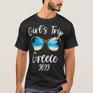 T-shirt Voyage des filles Grèce 2022 Plage Lunettes de sol