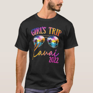 T-shirt Voyage des filles Kauai Hawaii 2022 Lunettes de so