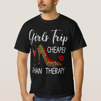 T-shirt Voyage Des Filles Moins Cher Qu'Une Thérapie 2021 
