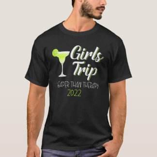 T-shirt Voyage Des Filles Moins Cher Qu'Une Thérapie 2022 