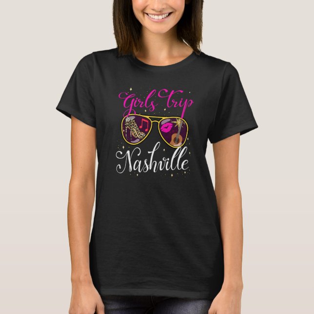 T-shirt Voyage Des Filles Nashville 2022 Pour La Naissance (Devant)