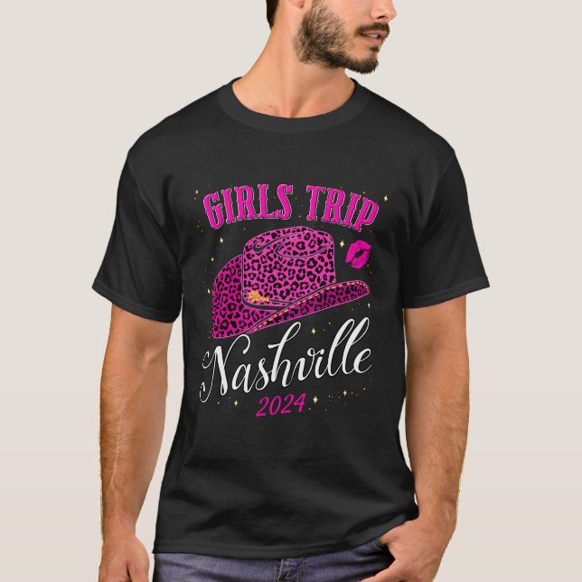 T-shirt Voyage Des Filles Nashville 2024 Pour La Naissance (Devant)