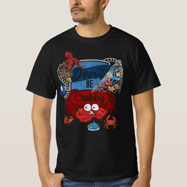 T-shirt Voyage d'été de Crabby vintage (Devant)