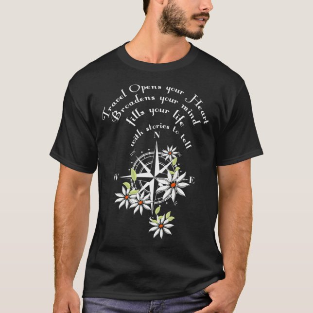 T-shirt Voyage devis aventure monde voyage routards mou (Devant)