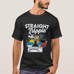 T-shirt Voyage droit' Antigua Vacation Tour Voyage Tri