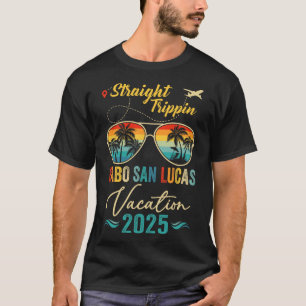 T-shirt Voyage droit Cabo San Lucas 2025 Famille Été
