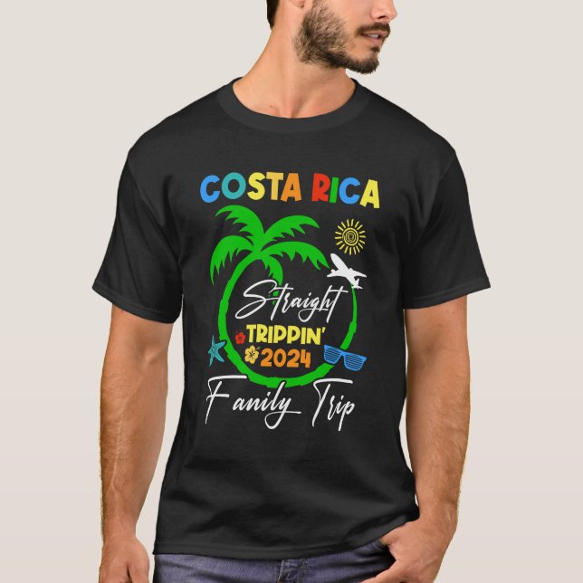 T-shirt Voyage droit Costa Rica Vacances familiales été (Devant)
