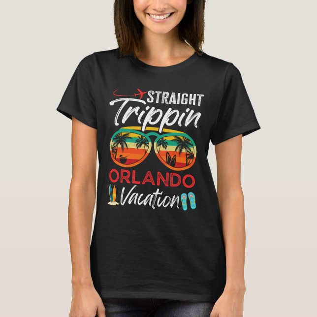 T-shirt Voyage droit Orlando Couples Vacances en famille G (Devant)