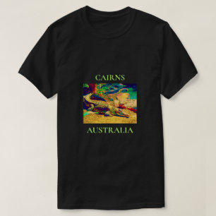 T-shirt Voyage du Queensland Australie de crocodile d'eau