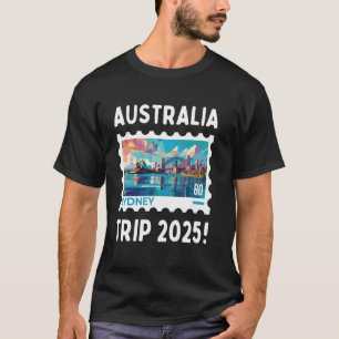 T-shirt Voyage en Australie 2025 ! Vacances de groupe, env
