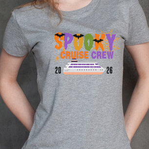 T-shirt Voyage en croisière Halloween en famille avec des 