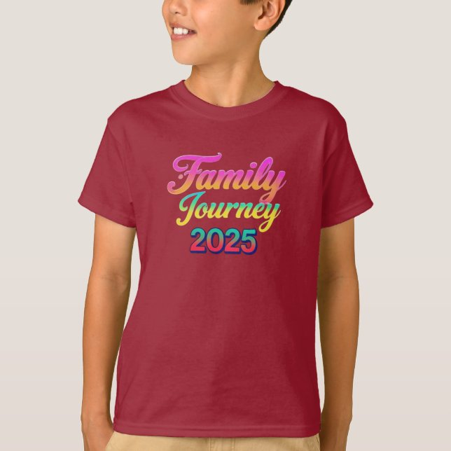 T-shirt Voyage en famille 2025 (Devant)