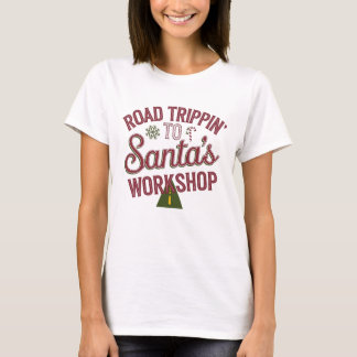 T-shirt Voyage en route vers l'atelier de Père Noël