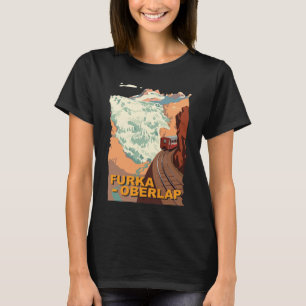 T-shirt Voyage en train dans les Alpes suisses Furka-Obera