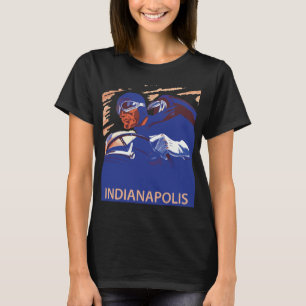T-shirt Voyage en voiture de course Indianapolis Rouge Vit