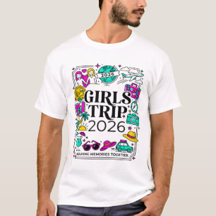 T-shirt Voyage entre filles 2026 Créer des souvenirs ensem