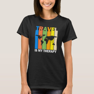 T-shirt Voyage Est Mon Thérapie Voyager