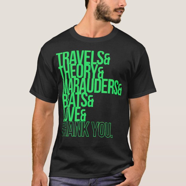 T-shirt voyage et théorie et maraudeurs et beats et lov (Devant)