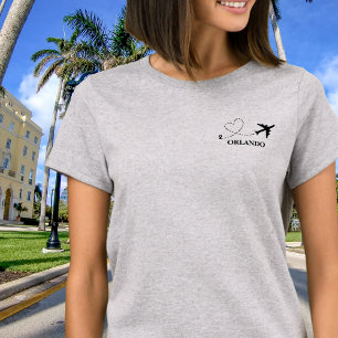 T-shirt Voyage Famille Vacances Avion & Lieu Personnalisé