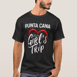 T-shirt Voyage Filles à Punta Cana 2025 Week-end d'anniver