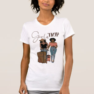 T-shirt Voyage Filles Black Love Voyage Afro Afro Africain