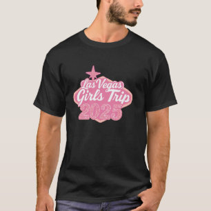 T-shirt Voyage Filles de Las Vegas 2025 Vacances Filles de