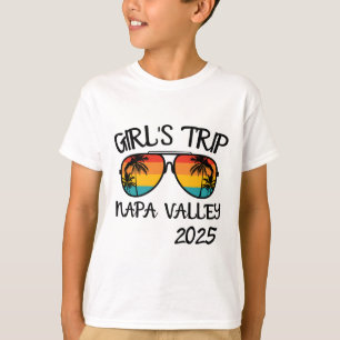 T-shirt Voyage Filles Vallée de Napa 2025 Vacances d'Été C