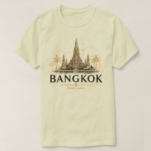 T-shirt Voyage minimaliste à Bangkok Thaïlande