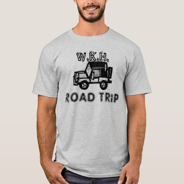 T-shirt VOYAGE PAR LA ROUTE de famille (Devant)