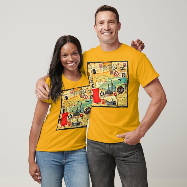 T-shirt Voyage postal historique (Unisexe)