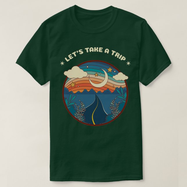 T-shirt Voyage Retro Camper Design Great Don Fo (Design devant)