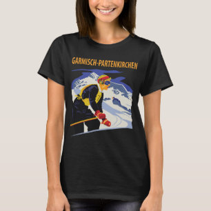T-Shirt Voyage Rétro Garmisch Partenkirchen